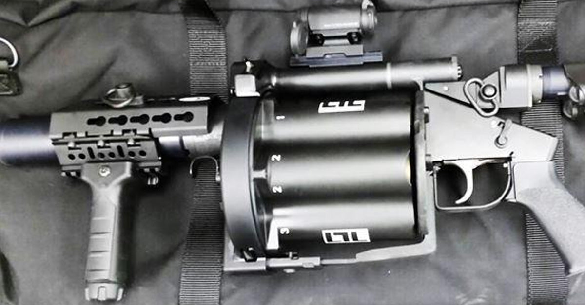 Officer loses grenade launcher, random citizen returns it