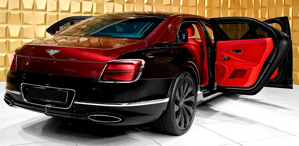 2021 Bentley Flying Spur In Beluga And Red Rubin !