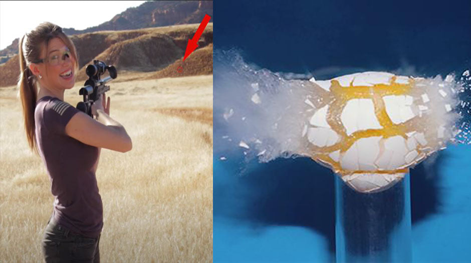 Breaking an Egg at 300 Yards with a .22 from the Standing Unsupported