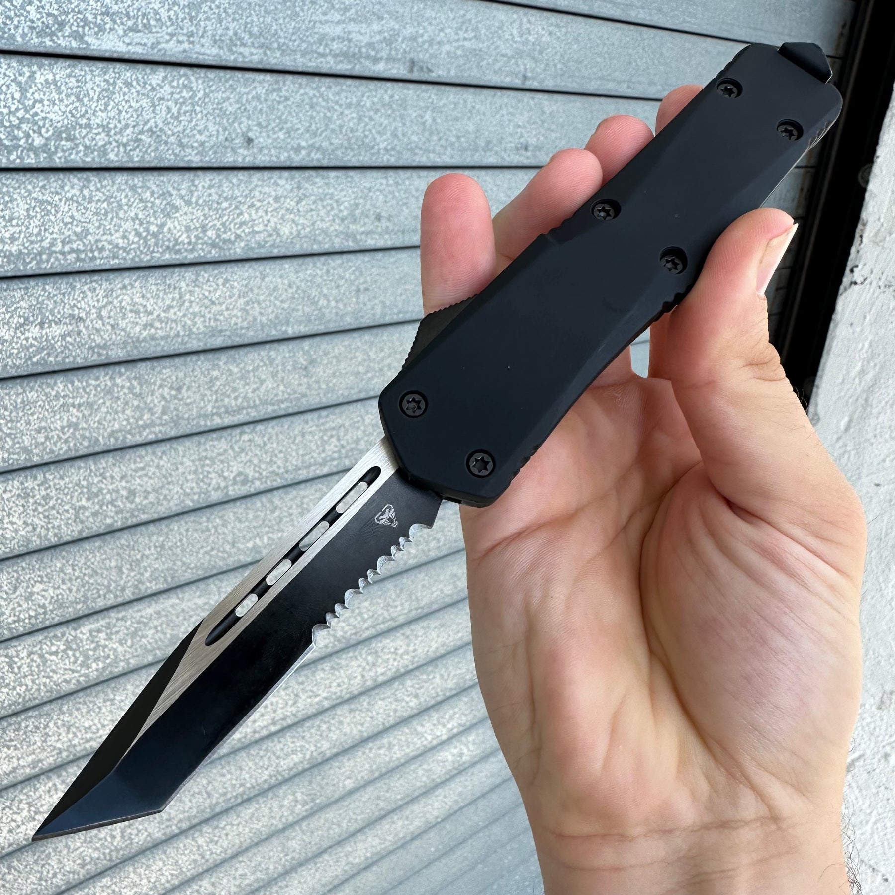 double action otf knife