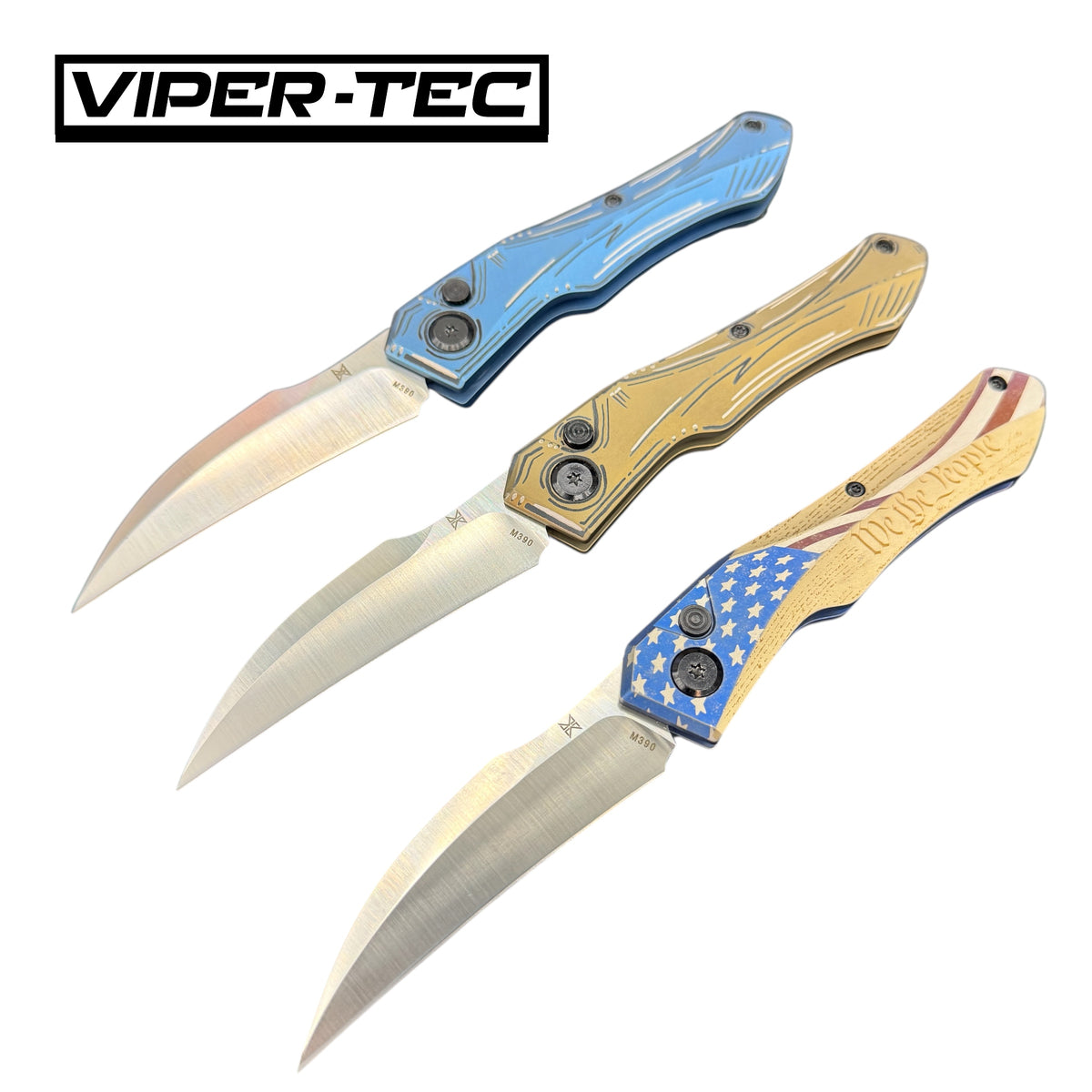 Custom Anodized Hendrix Titanium M390 Auto Hell Hawk Switchblade