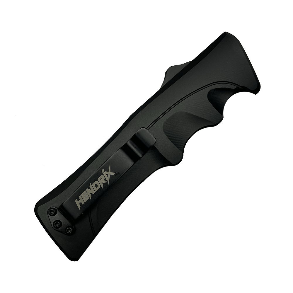 Black D2 Clip Point Mamba Hendrix OTF