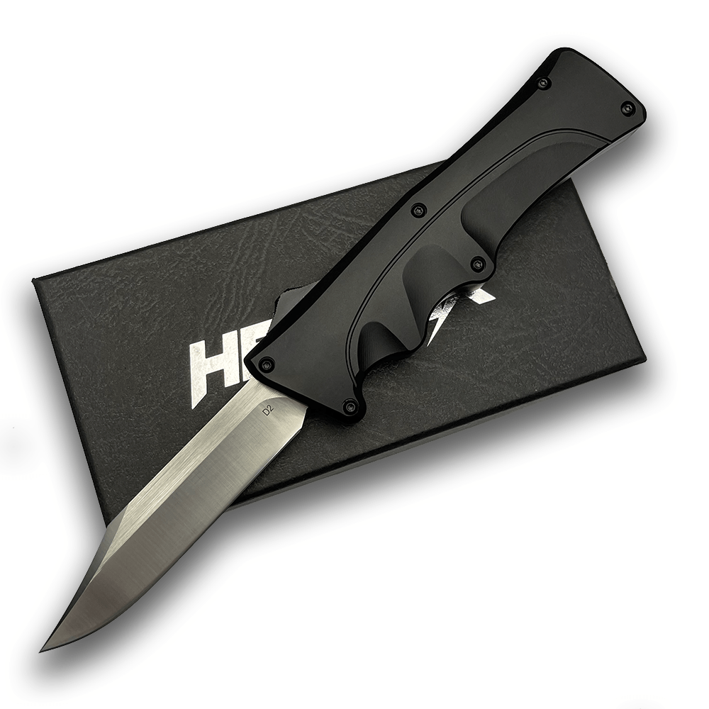 Black D2 Clip Point Mamba Hendrix OTF