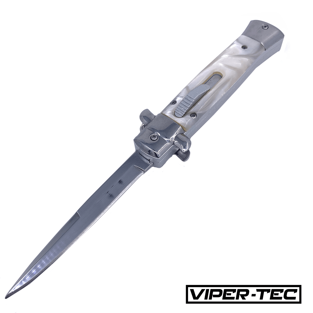 VT Don Italian Stiletto (White Marble) - Viper Tec
