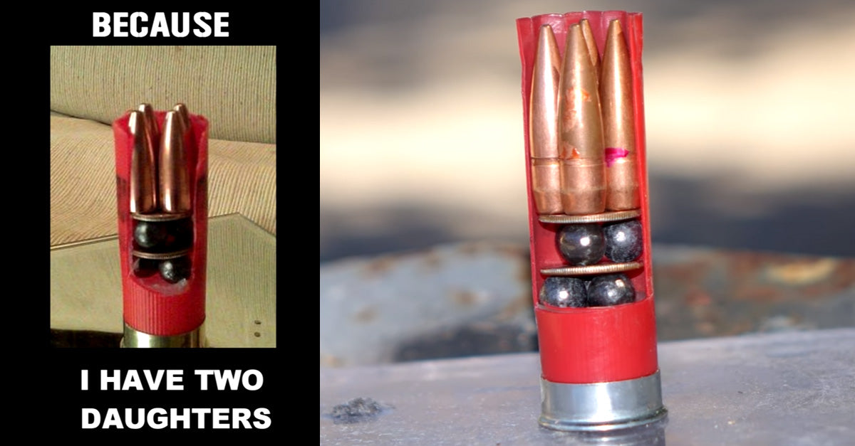 Shooting the “shotgun shell from hell”meme in real life