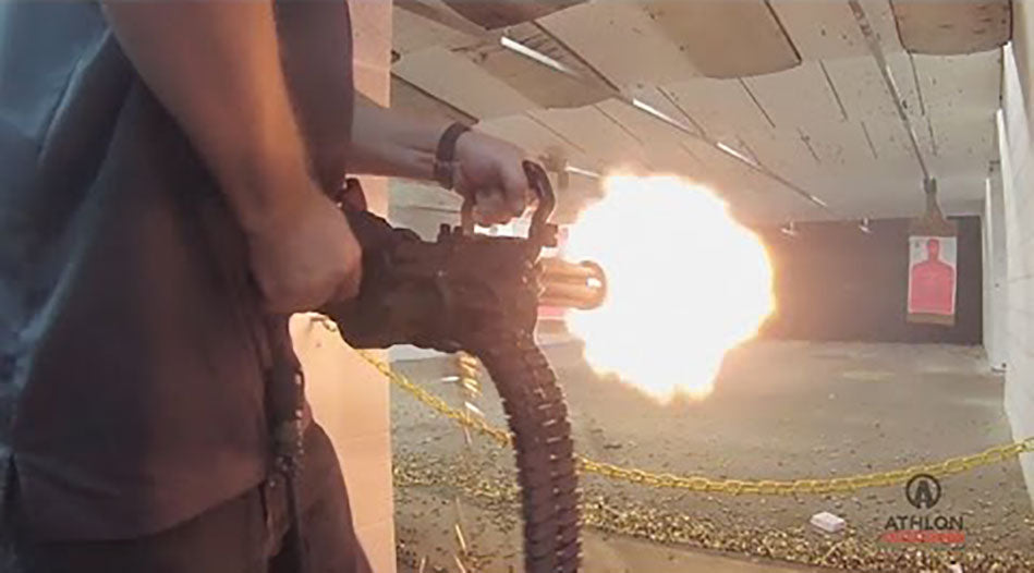 Hand-Held Mini-Gun Throws a Ton of Lead Down Range in Seconds (VIDEO)