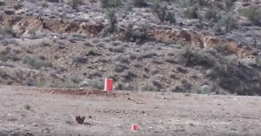 55 gallon drum of Tannerite explodes with a visible shock wave hundreds of yards wide