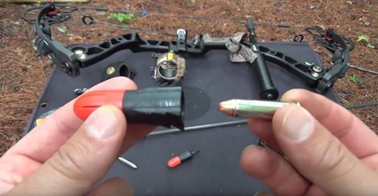 Watch the Bow Mag explosive arrowhead fire a .357 Magnum round [VIDEO]