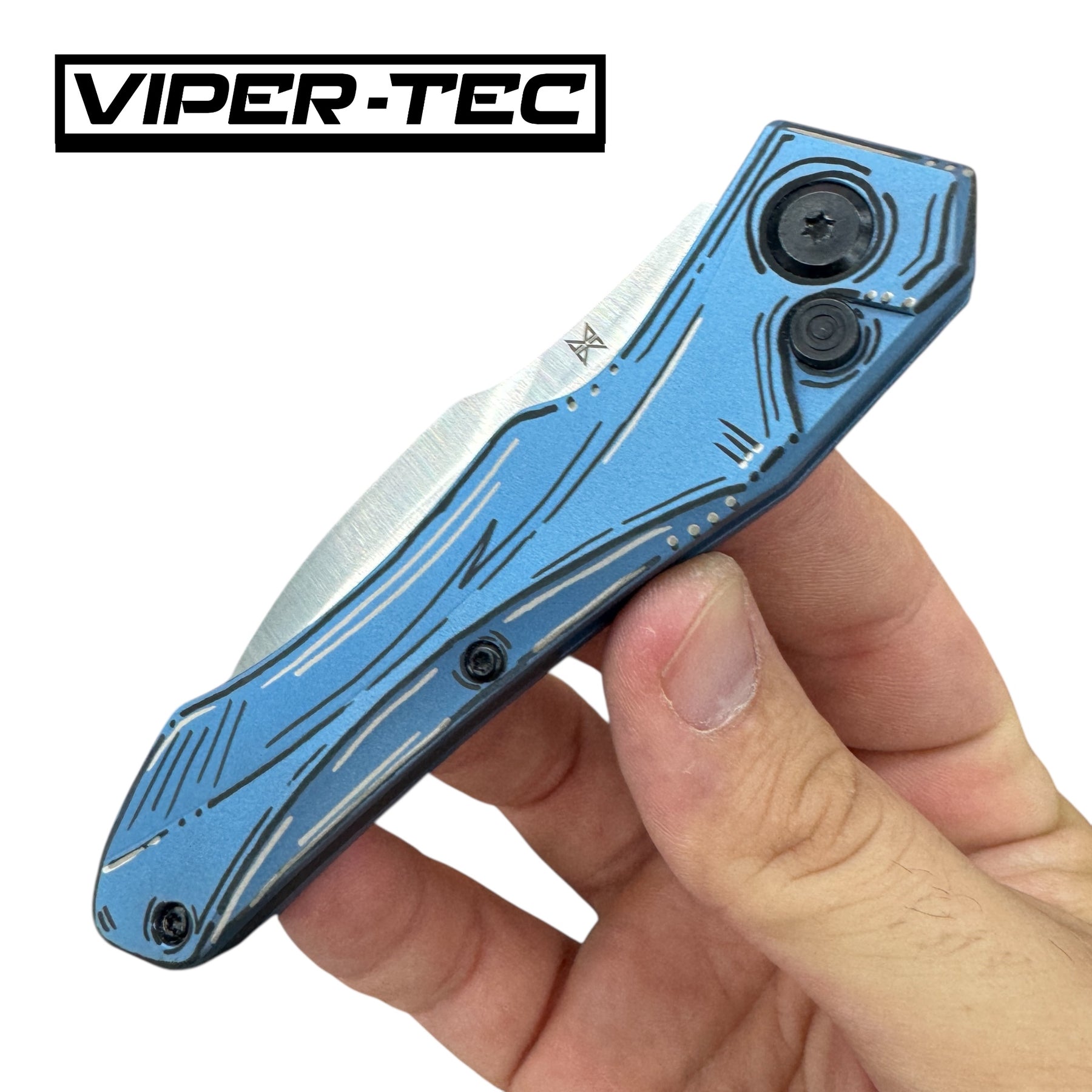 Custom Anodized Hendrix Titanium M390 Auto Hell Hawk Switchblade