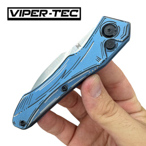 Custom Anodized Hendrix Titanium M390 Auto Hell Hawk Switchblade