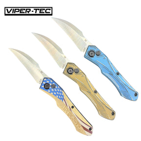 Custom Anodized Hendrix Titanium M390 Auto Hell Hawk Switchblade