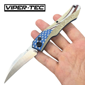 Custom Anodized Hendrix Titanium M390 Auto Hell Hawk Switchblade