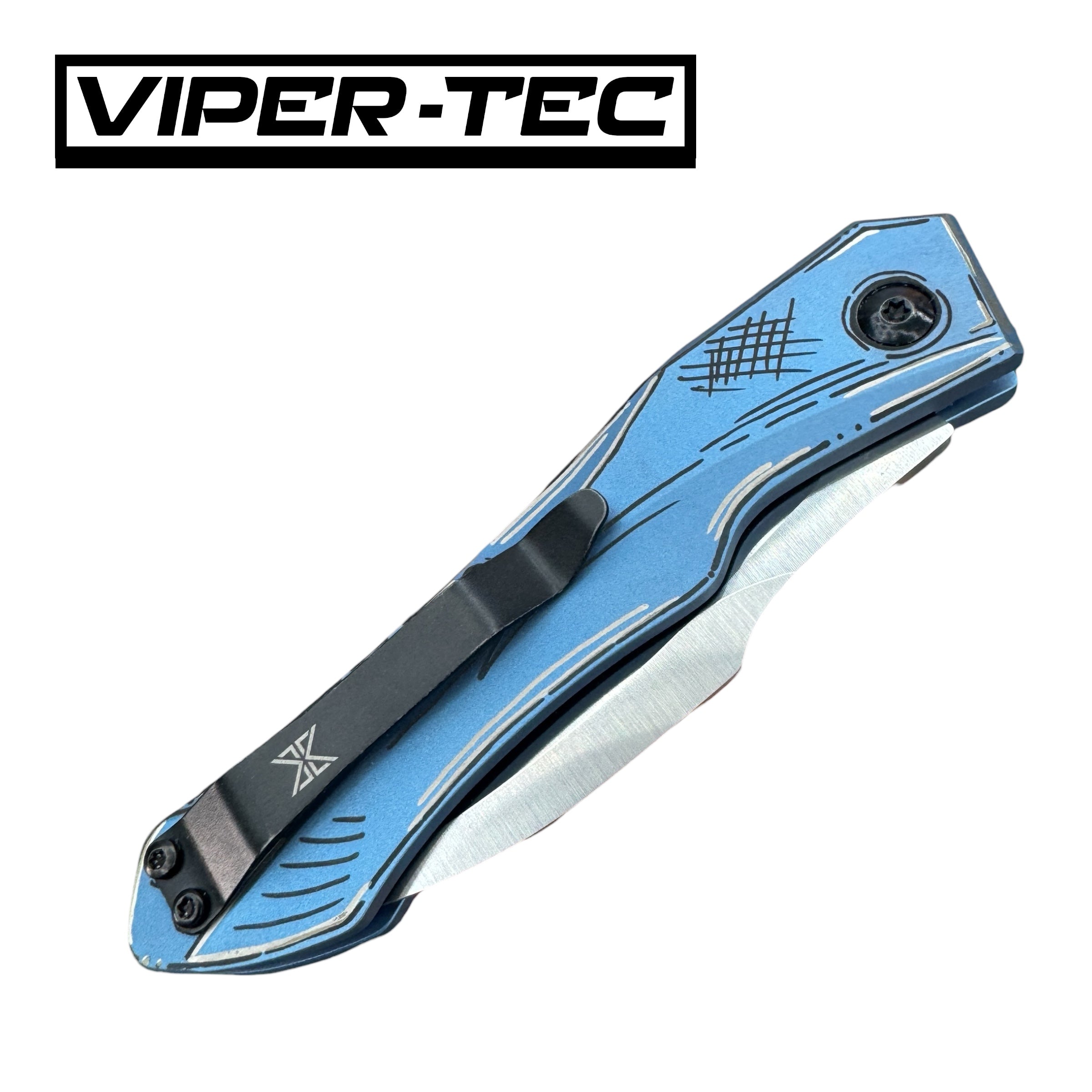 Custom Anodized Hendrix Titanium M390 Auto Hell Hawk Switchblade