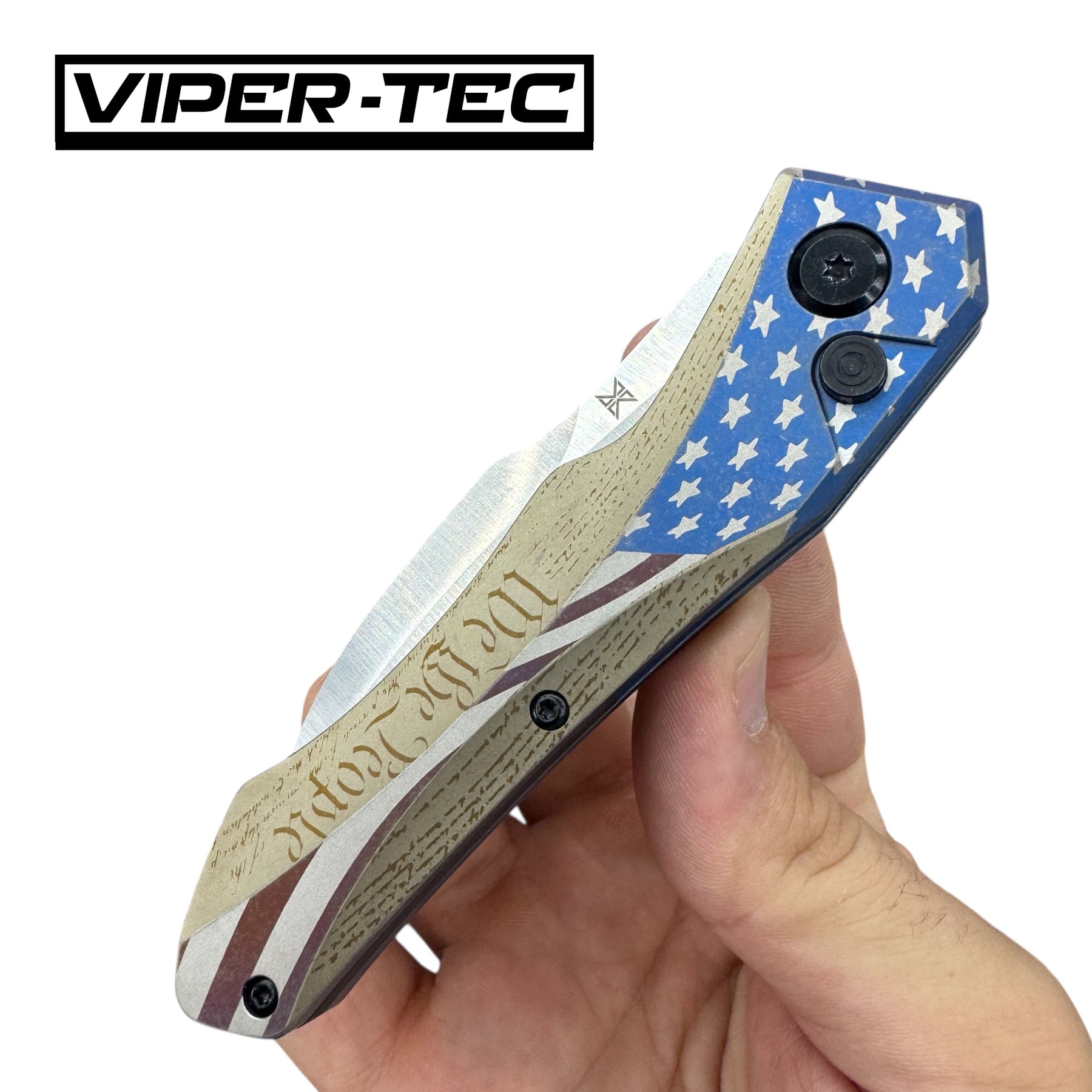 Custom Anodized Hendrix Titanium M390 Auto Hell Hawk Switchblade