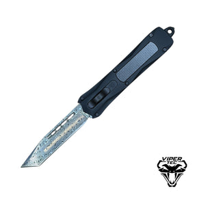 Black Zedd D/A OTF - Damascus Steel (Multiple Blade Styles Available)