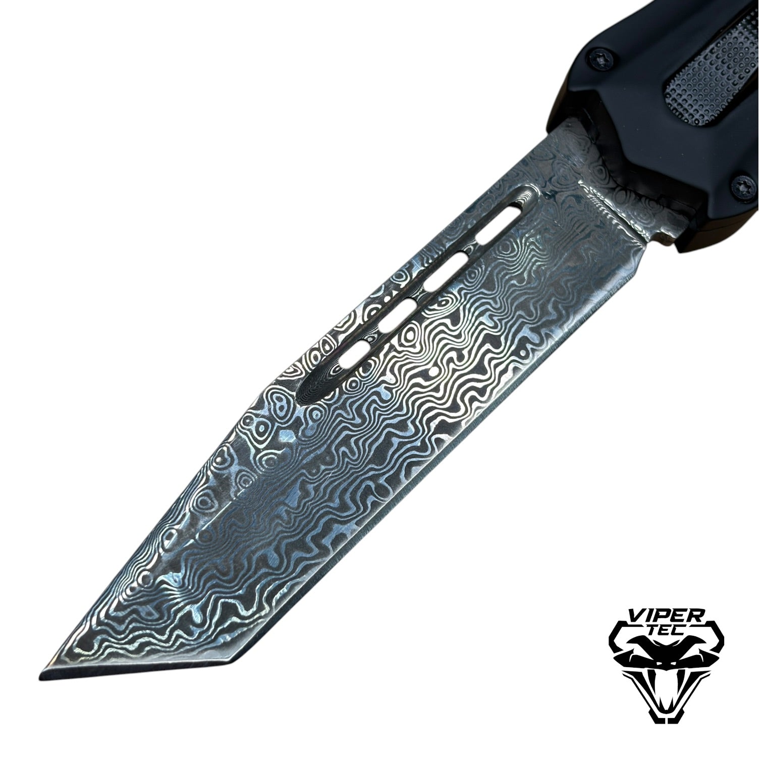 Black Zedd D/A OTF - Damascus Steel (Multiple Blade Styles Available)