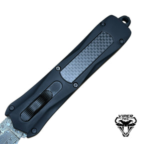 Black Zedd D/A OTF - Damascus Steel (Multiple Blade Styles Available)