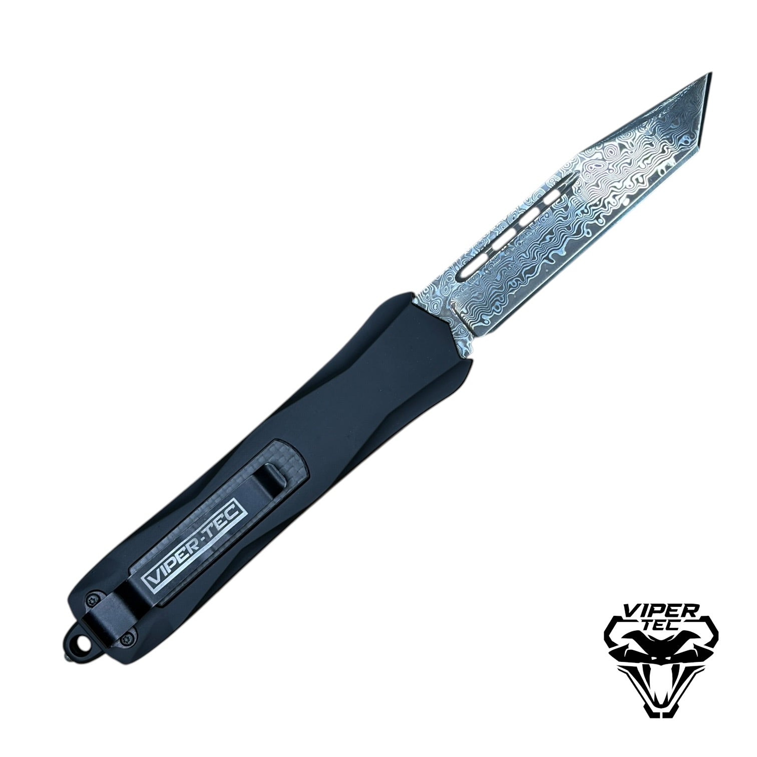 Black Zedd D/A OTF - Damascus Steel (Multiple Blade Styles Available)