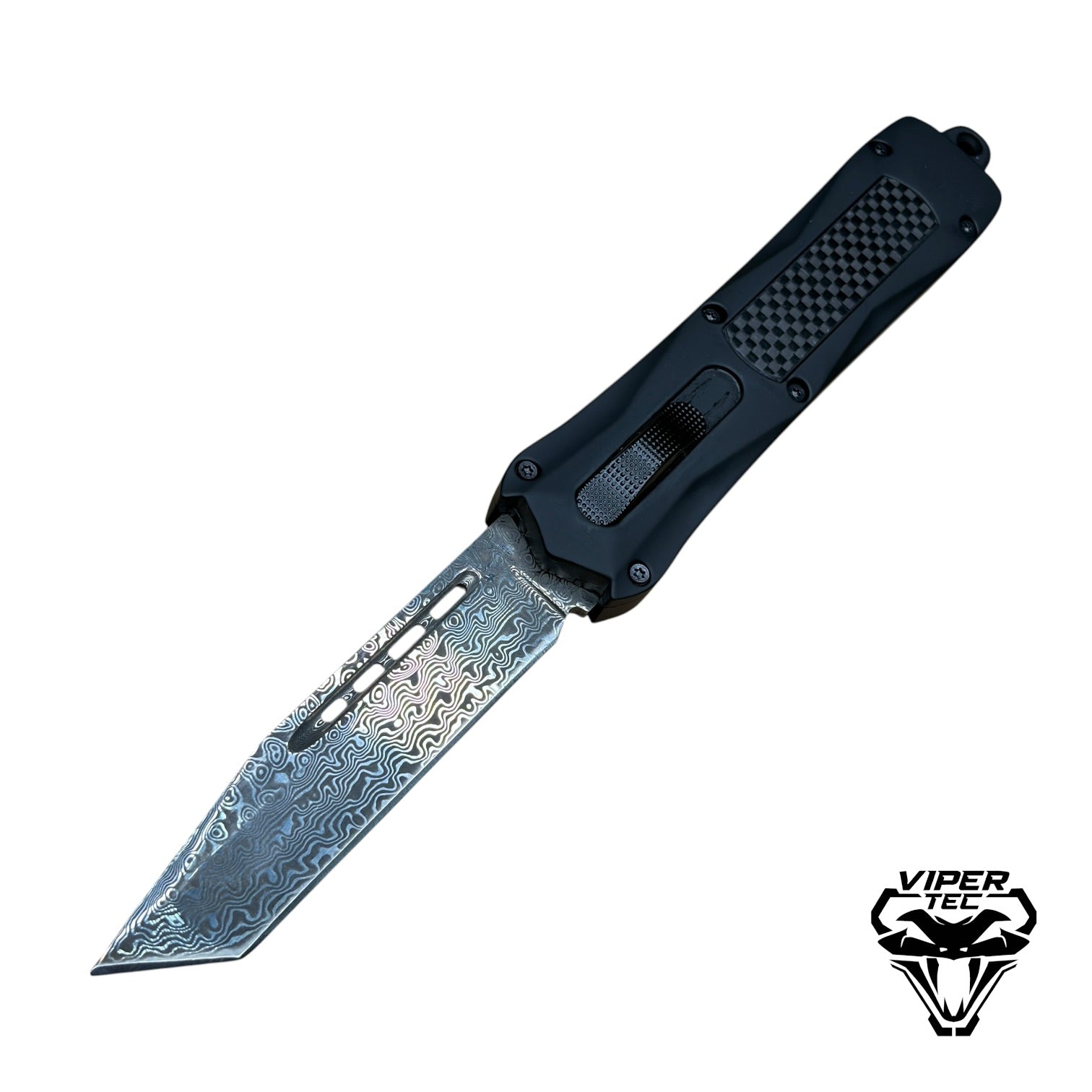 Black Zedd D/A OTF - Damascus Steel (Multiple Blade Styles Available)