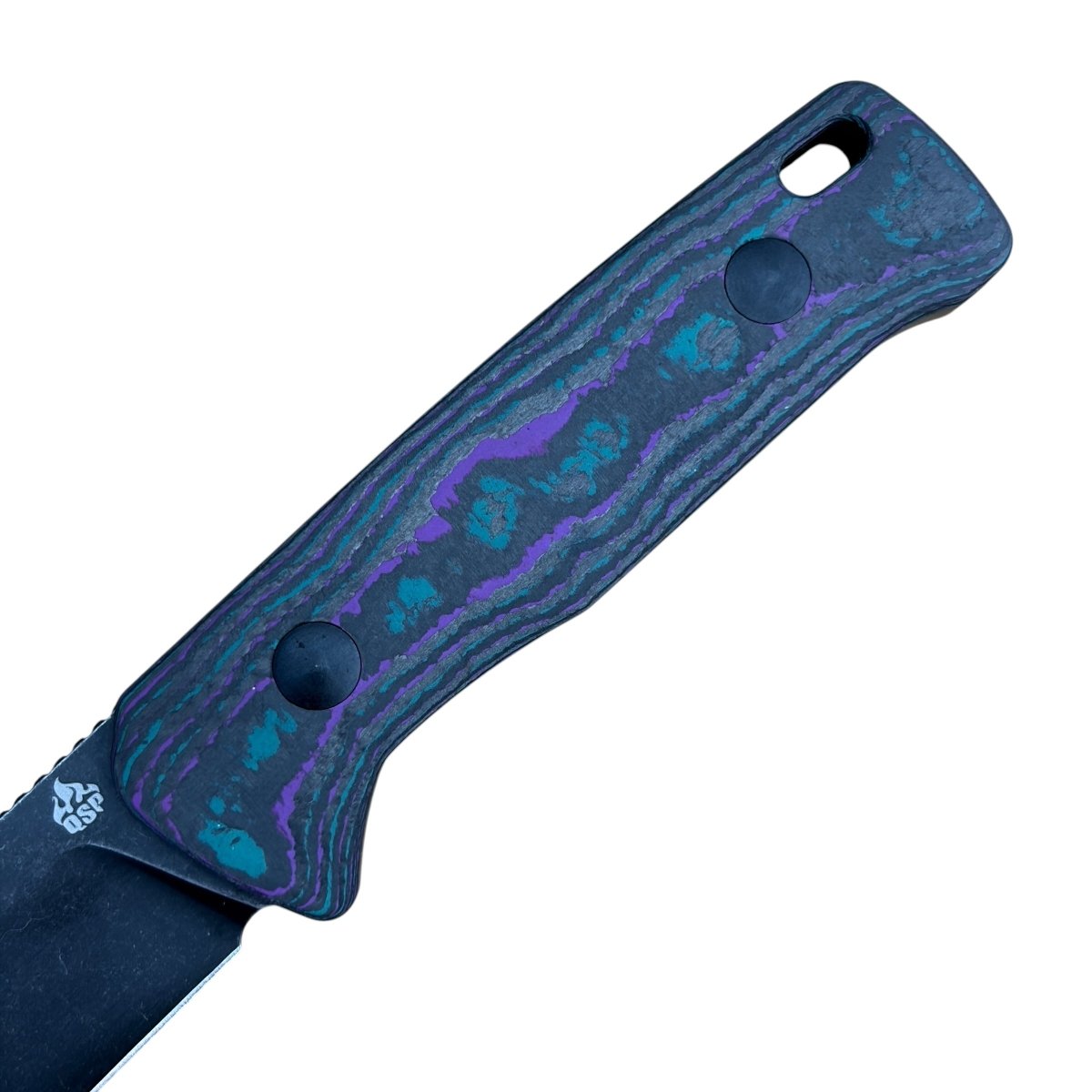 QSP Baby Penguin Blade City Exclusive – 14C28N Sheepsfoot Fixed Blade & Camo Carbon Handle (Limited Edition /100) - Blade City