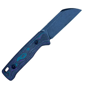 QSP Baby Penguin Blade City Exclusive – 14C28N Sheepsfoot Fixed Blade & Camo Carbon Handle (Limited Edition /100) - Blade City