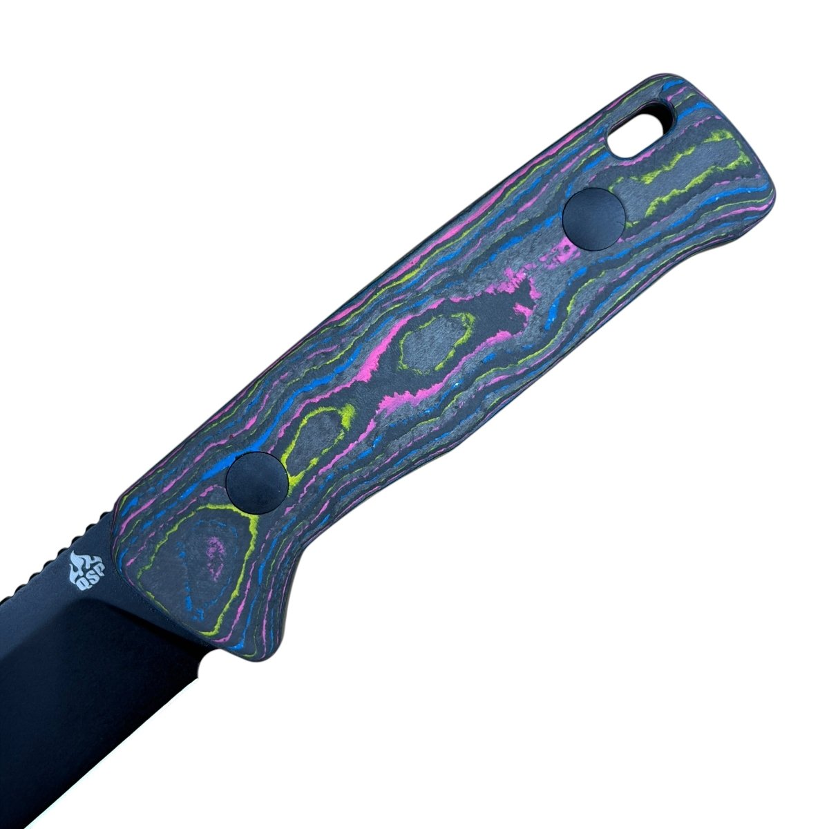 QSP Baby Penguin Blade City Exclusive – 14C28N Sheepsfoot Fixed Blade & Camo Carbon Handle (Limited Edition /100) - Blade City