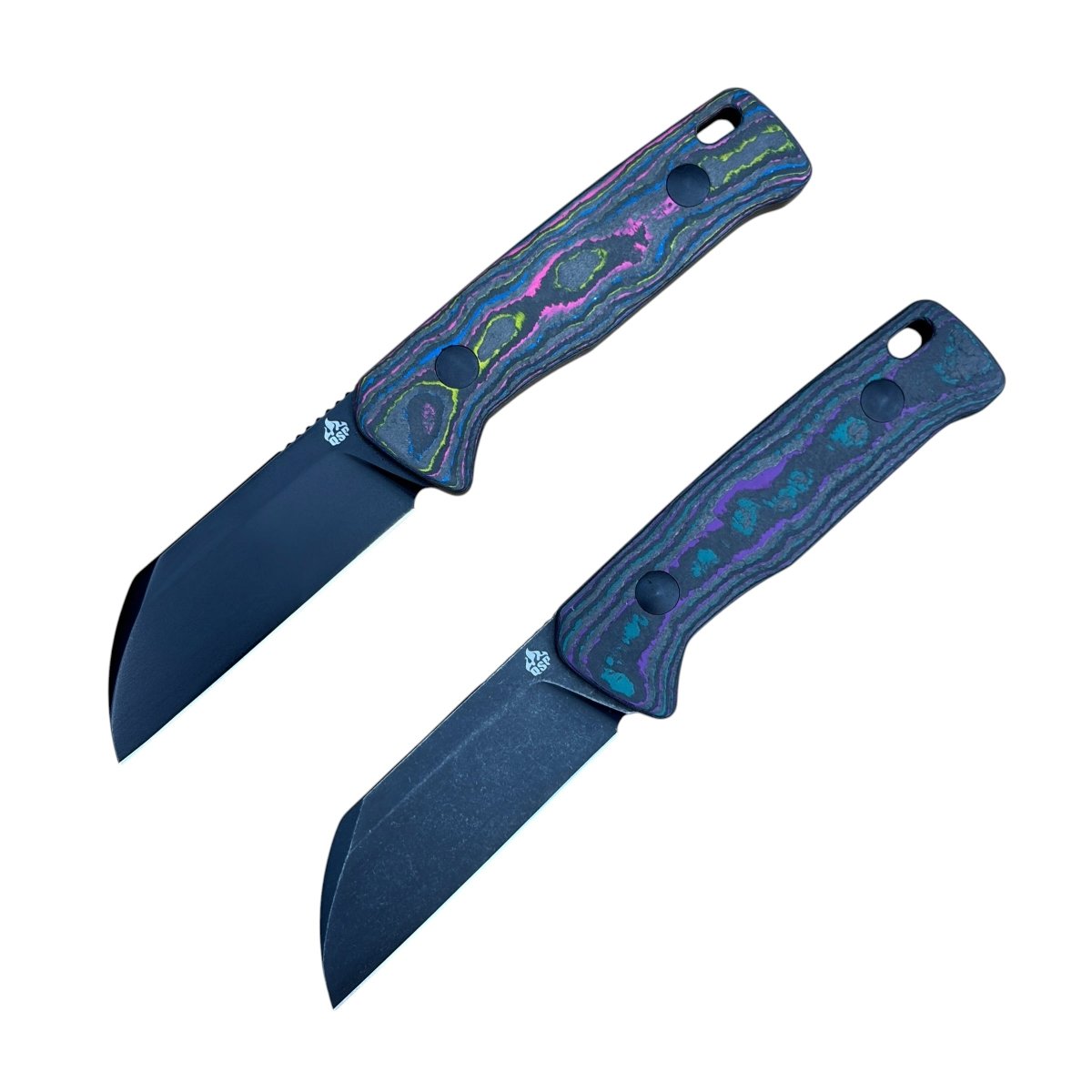 QSP Baby Penguin Blade City Exclusive – 14C28N Sheepsfoot Fixed Blade & Camo Carbon Handle (Limited Edition /100) - Blade City