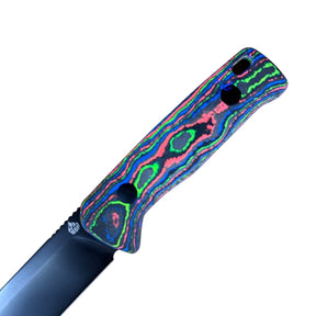 QSP Baby Penguin Blade City Exclusive – 14C28N Sheepsfoot Fixed Blade & Camo Carbon Handle (Limited Edition /100) - Blade City