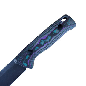 QSP Baby Penguin Blade City Exclusive – 14C28N Sheepsfoot Fixed Blade & Camo Carbon Handle (Limited Edition /100) - Blade City