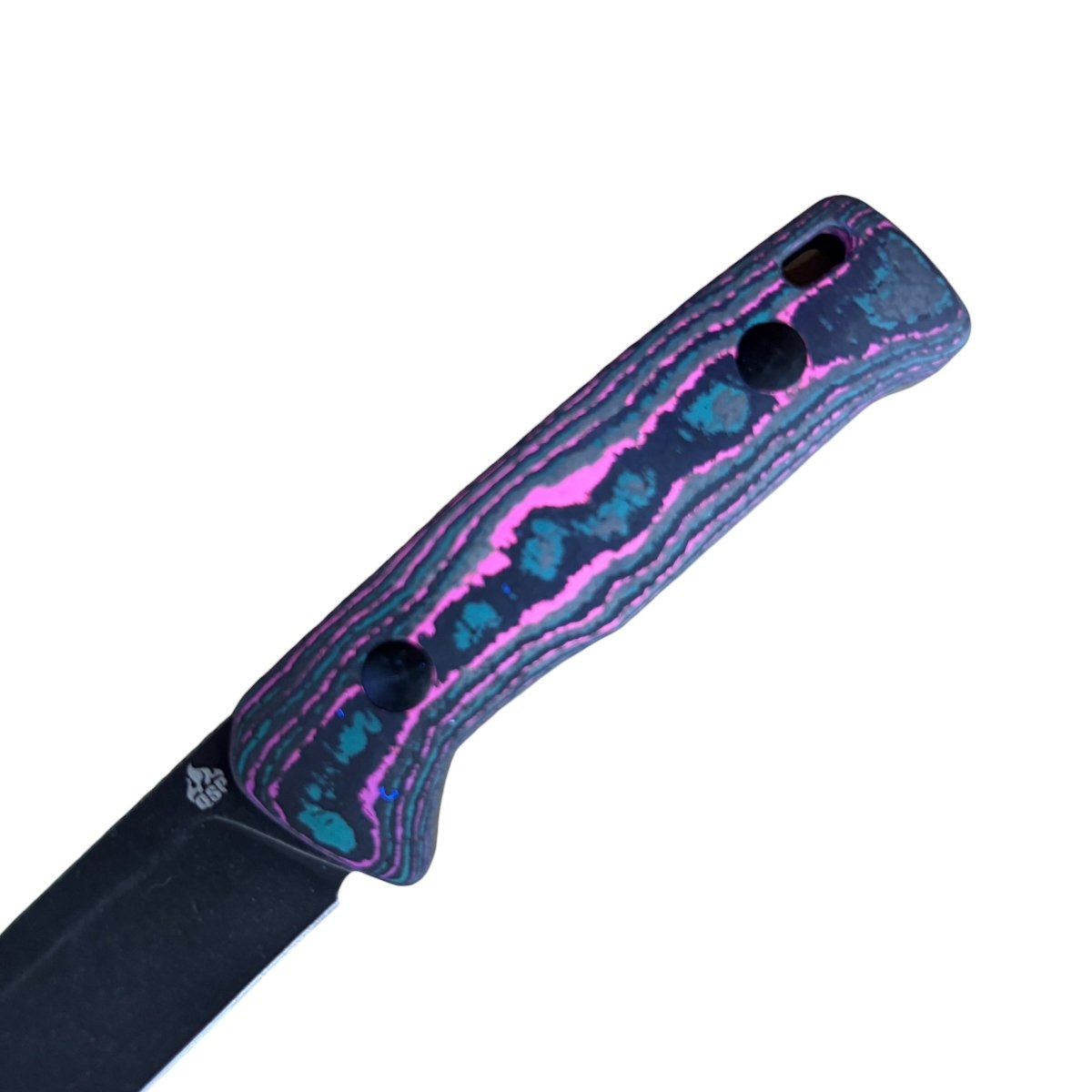 QSP Baby Penguin Blade City Exclusive – 14C28N Sheepsfoot Fixed Blade & Camo Carbon Handle (Limited Edition /100) - Blade City