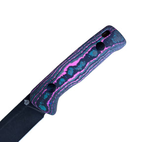 QSP Baby Penguin Blade City Exclusive – 14C28N Sheepsfoot Fixed Blade & Camo Carbon Handle (Limited Edition /100) - Blade City