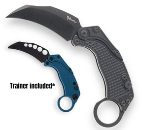 Reate EXO-K Gravity Karambit Button Lock Knife - Trainer Included