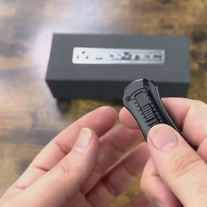 mini demon black d a otf knife deployment clip