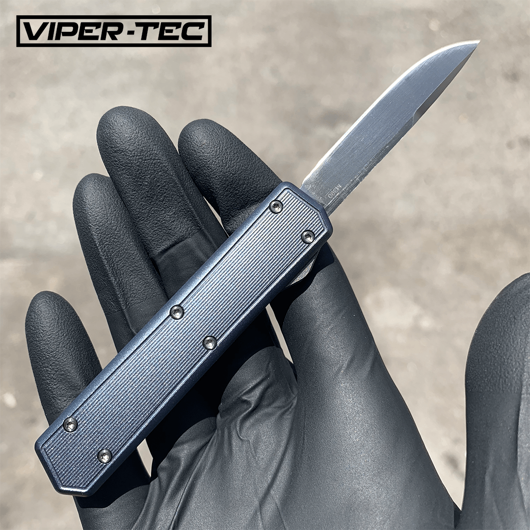 Mini Blue Hydra OTF - M390 Premium Steel - Viper Tec