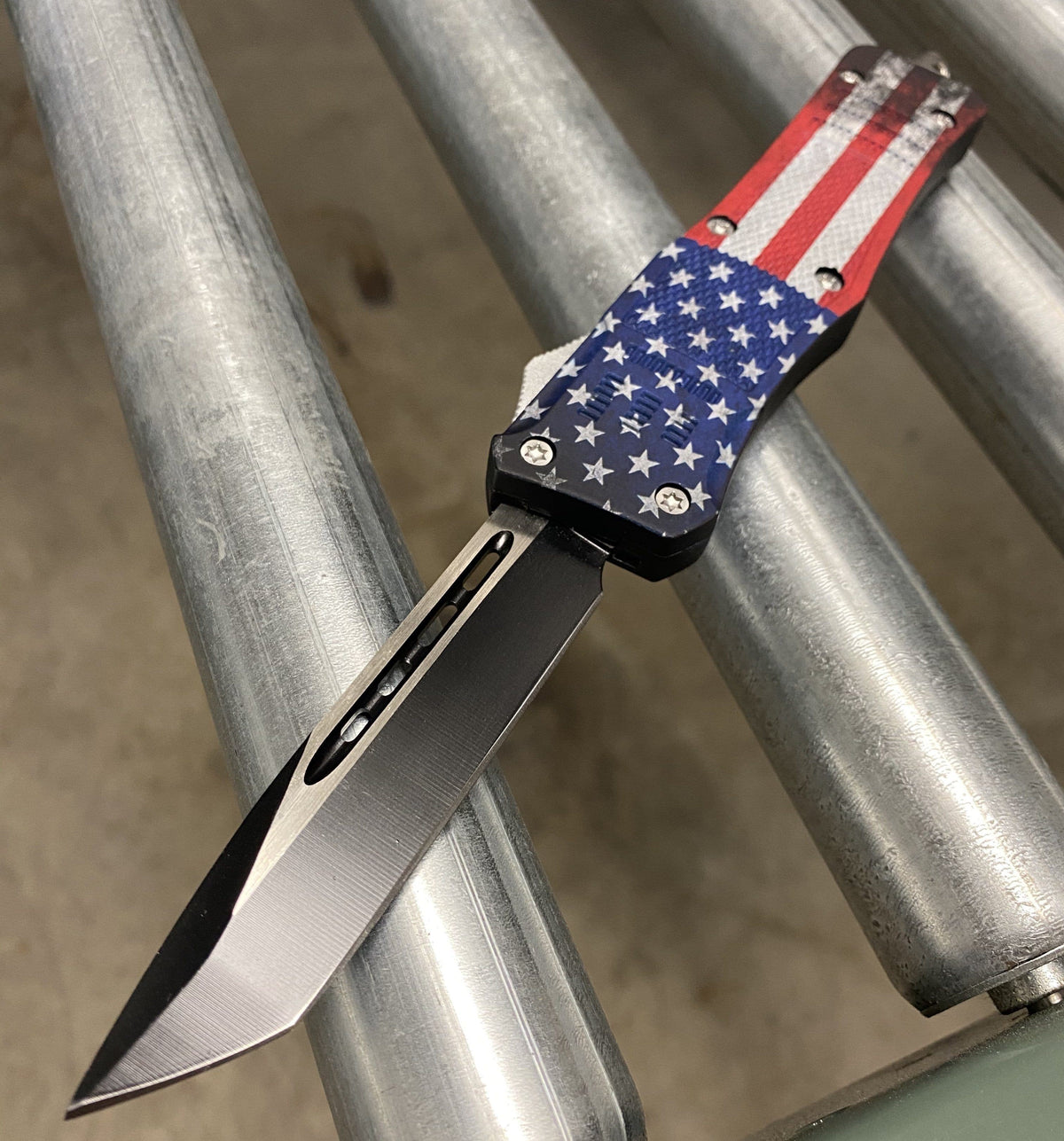 Viper Tec USA Pride Dual Action Out The Front Knife - Viper Tec