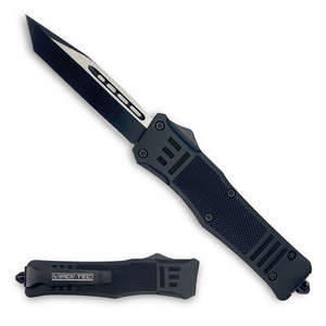 Black Phantom D/A OTF Knife (Multiple Blade Styles Available)