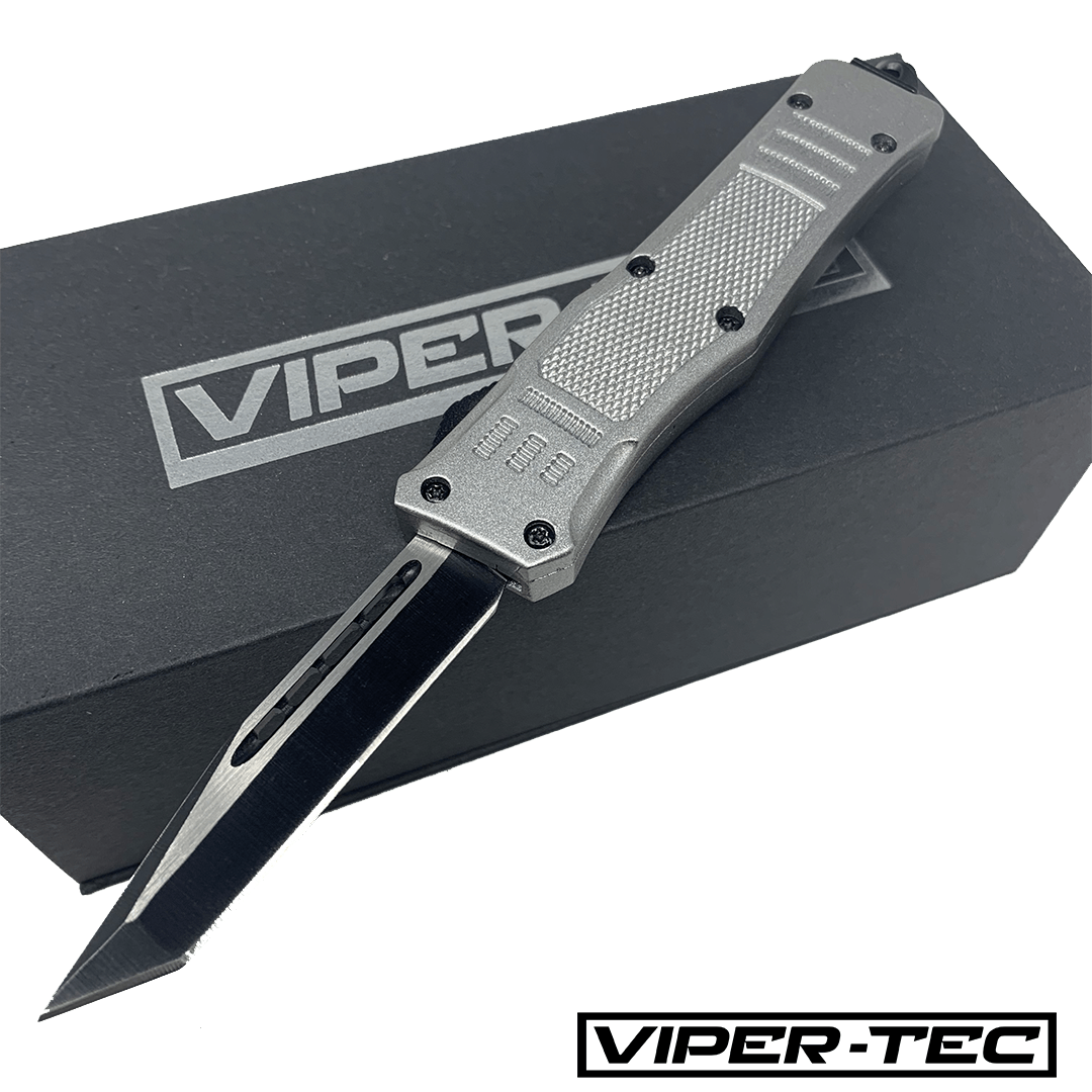 Mini Silver Phantom D/A OTF (Multiple Blade Styles Available) - Viper Tec