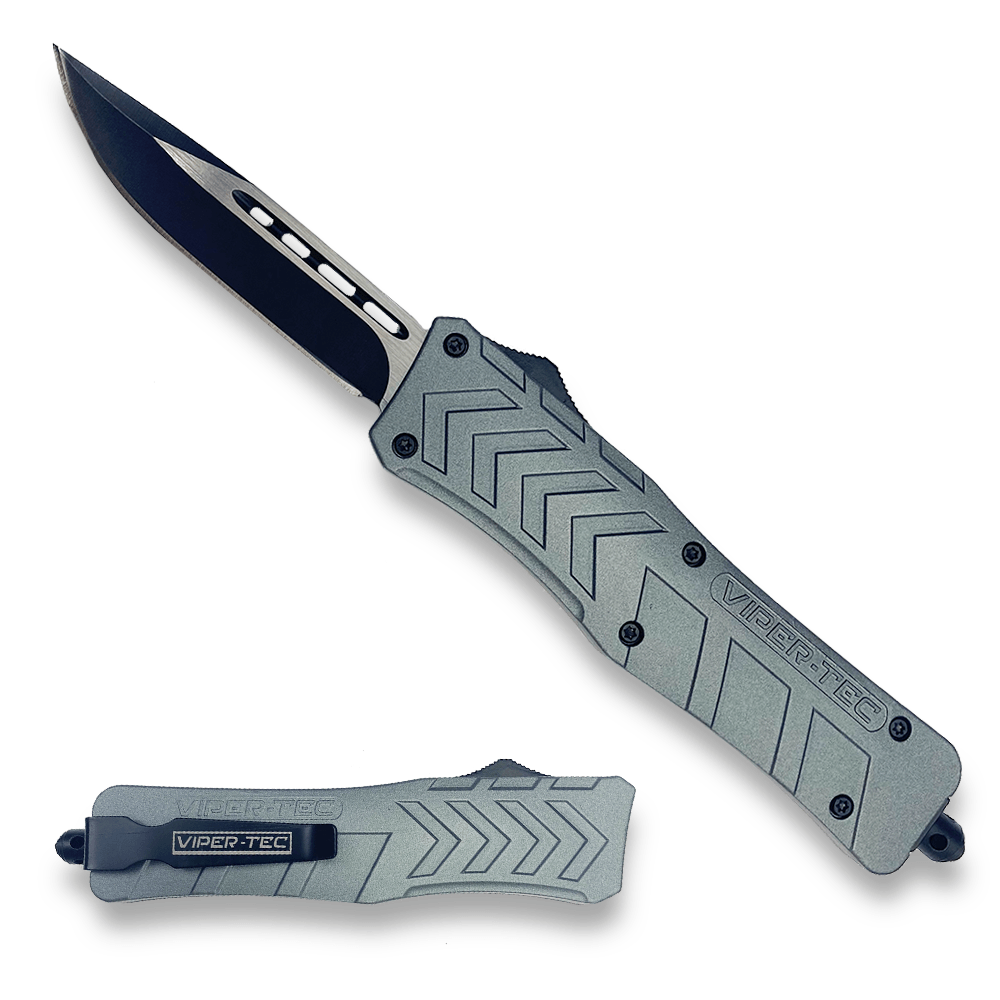 Medium Grey VF-1 D/A OTF (Multiple Blade Styles Available) - Viper Tec