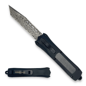 Black Zedd D/A OTF - Damascus Steel (Multiple Blade Styles Available) - Viper Tec
