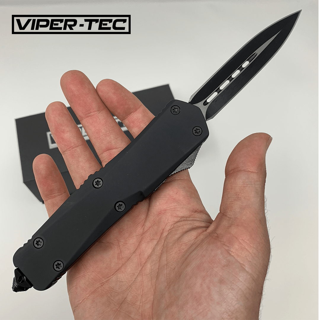 Black Ghost Double Action OTF Knife OTF Switchblade Stiletto