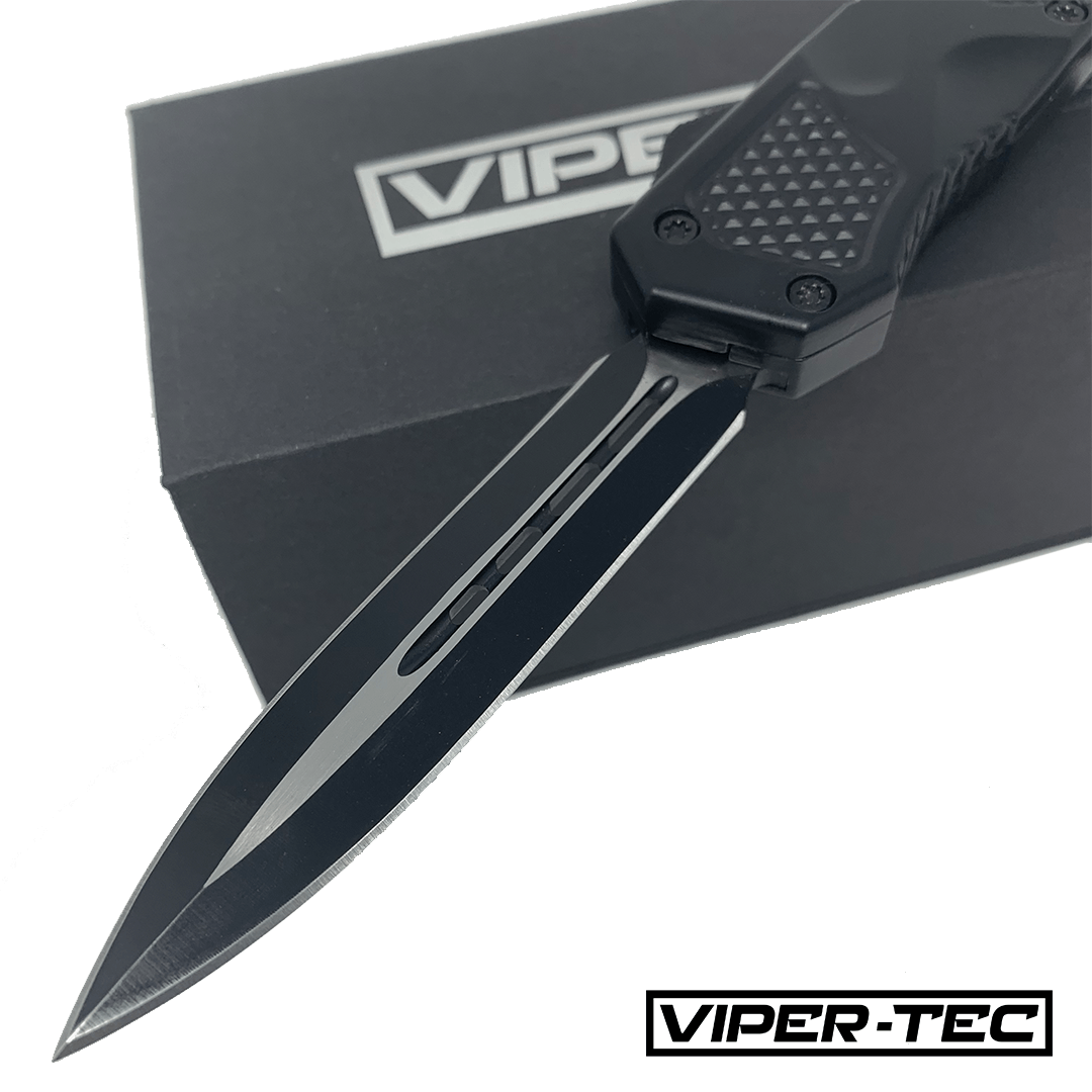 Black Venom VT-1 D/A OTF (Multiple Blade Styles Available) - Viper Tec