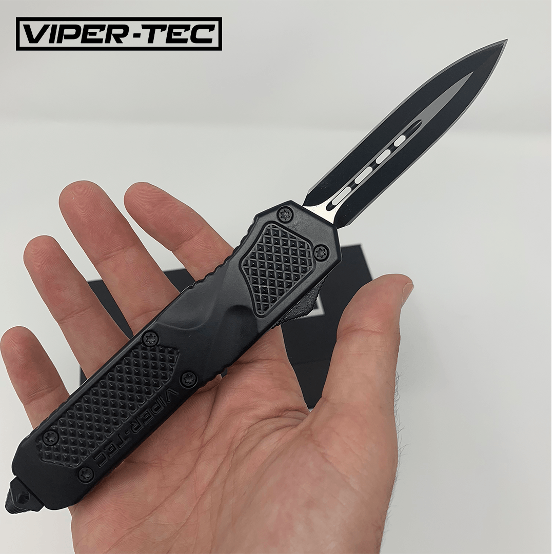 Black Venom VT-1 D/A OTF (Multiple Blade Styles Available) - Viper Tec