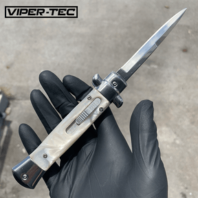 VT Don Italian Stiletto (White Marble) - Viper Tec